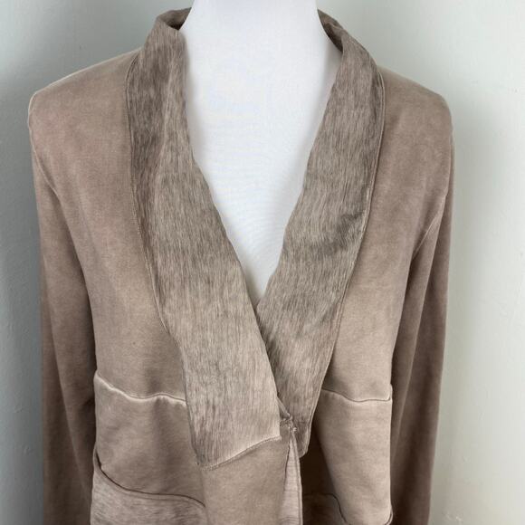 Whisper & Glow Blush Lightweight Layered Ruffled Open Cardigan Large Whimsical - Picture 2 of 7
